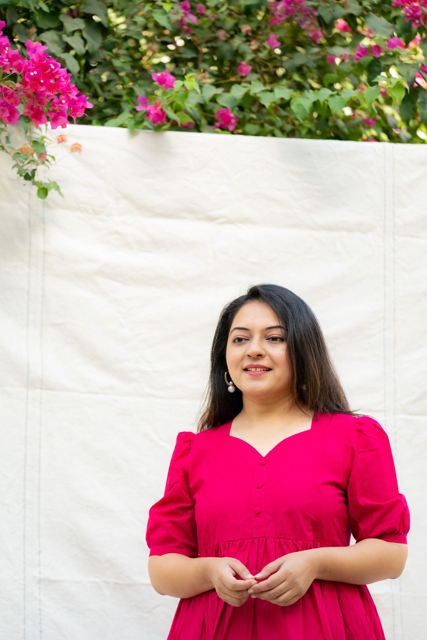 Dilbar Pink Cotton Dress