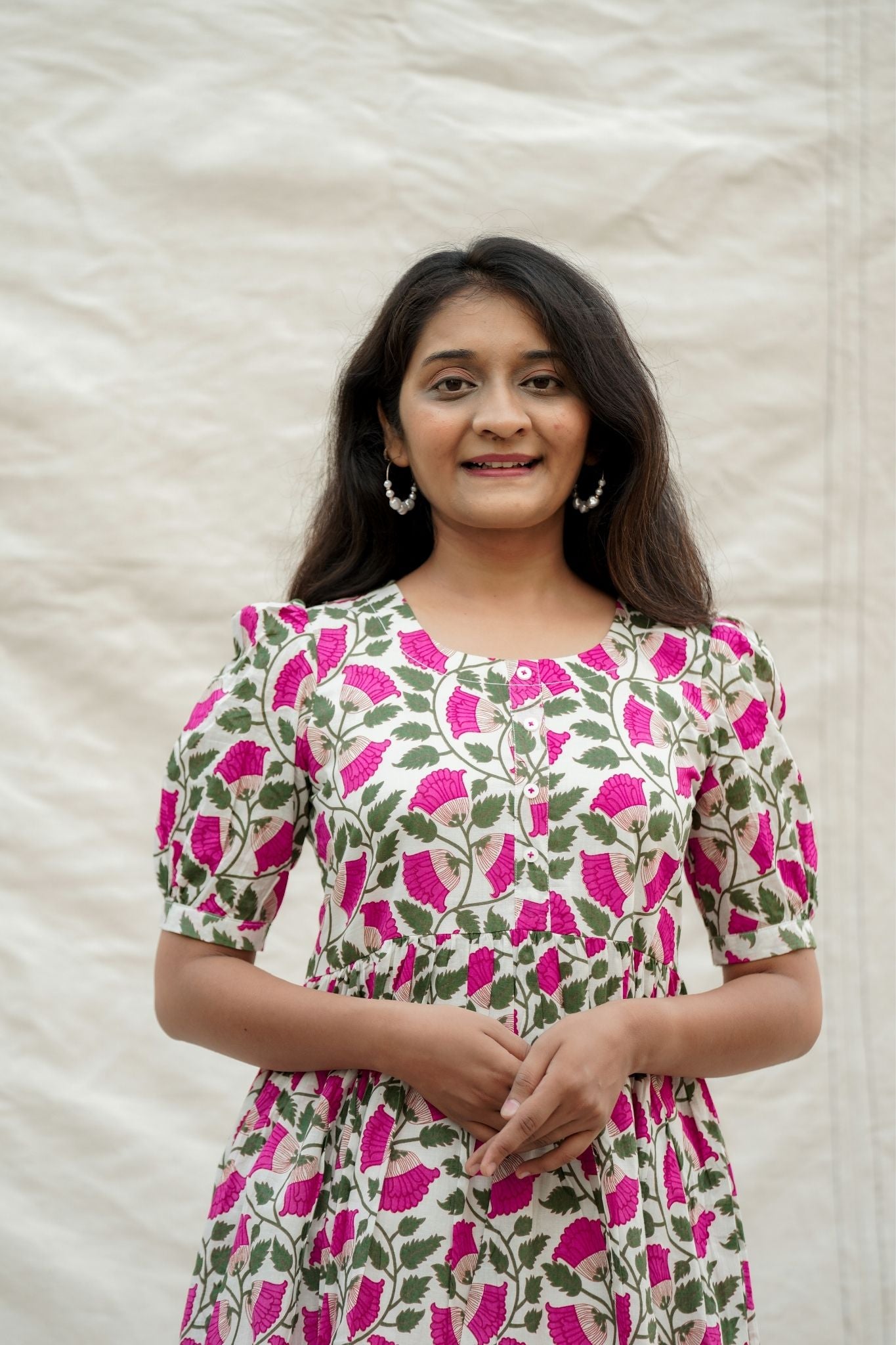 Zoobi Doobi Pink Cotton Dress