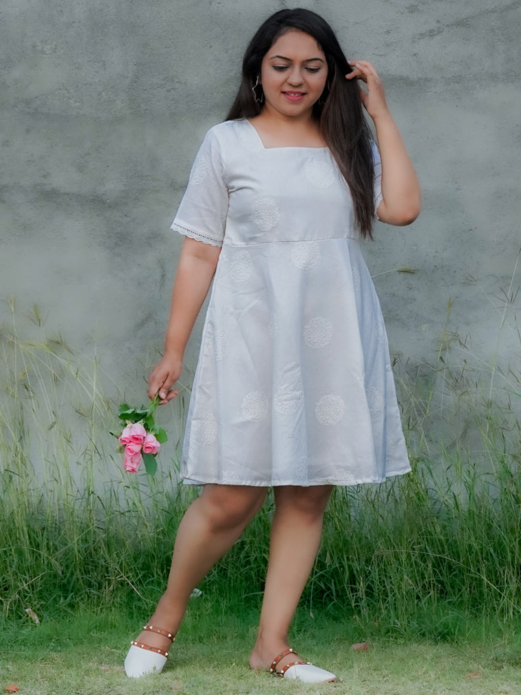 Fairytale White Cotton Dress