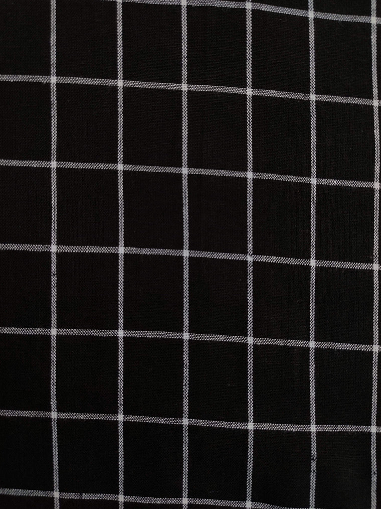 Checkerboard Cotton Kurta