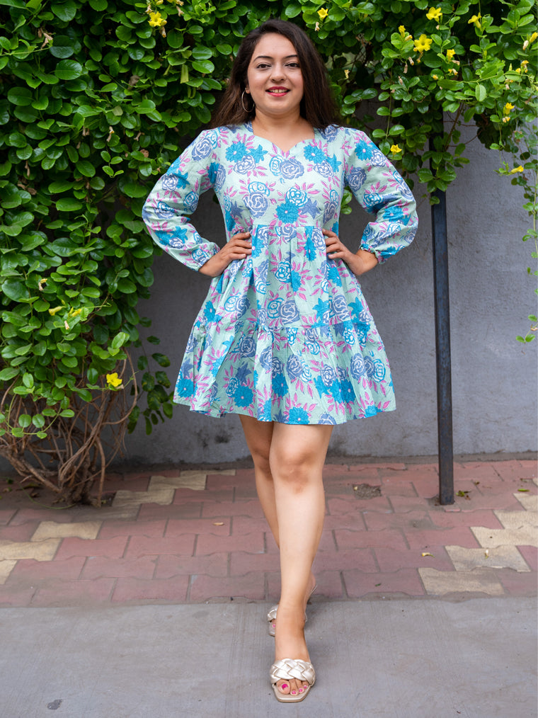 Cinderella Blue Cotton Dress