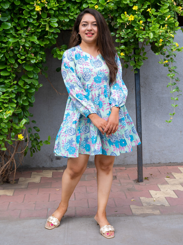 Cinderella Blue Cotton Dress