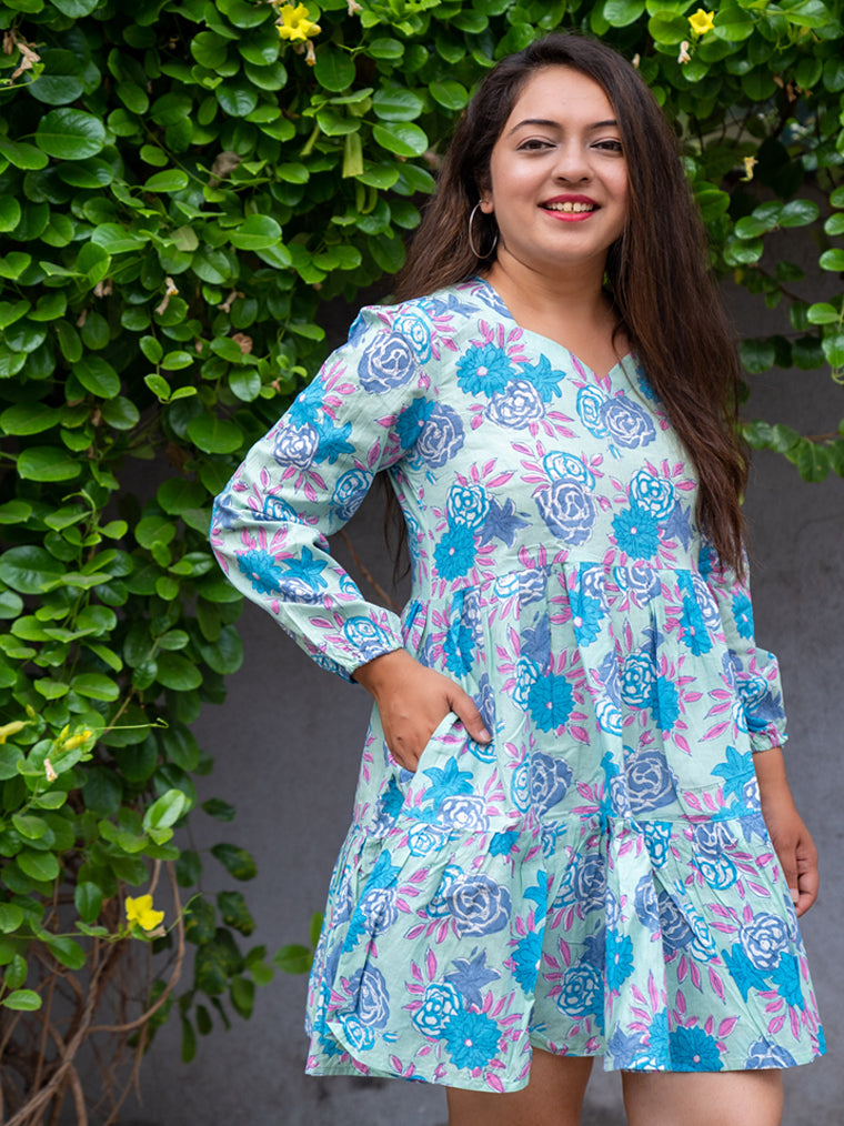 Cinderella Blue Cotton Dress