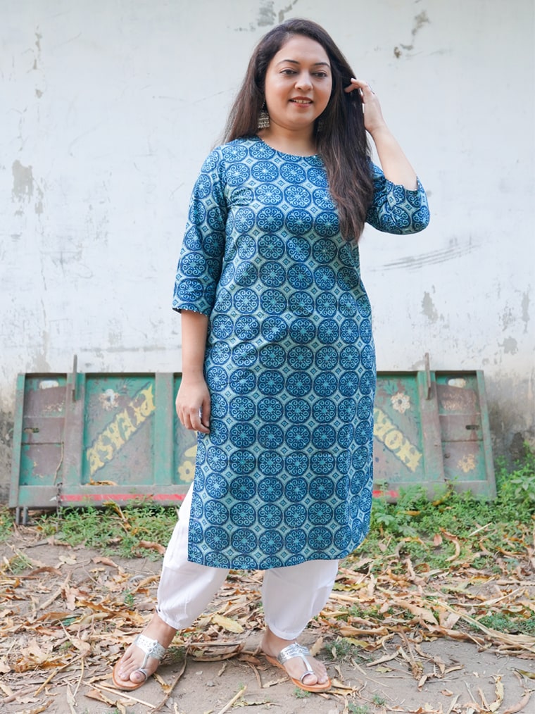 Jhilmil Cotton Kurta