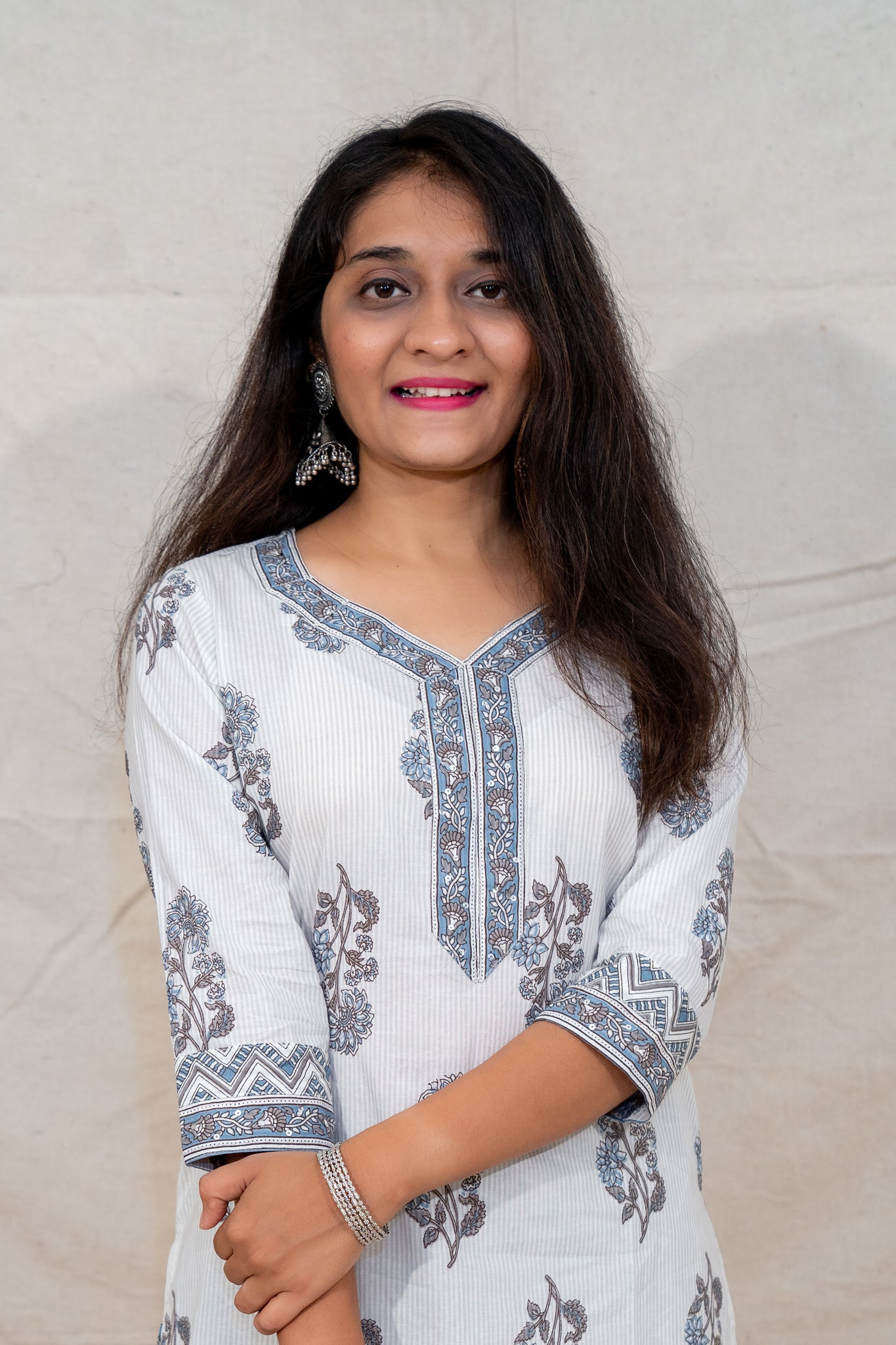 Romeo Juliet Grey Cotton Kurta and Salwar Set