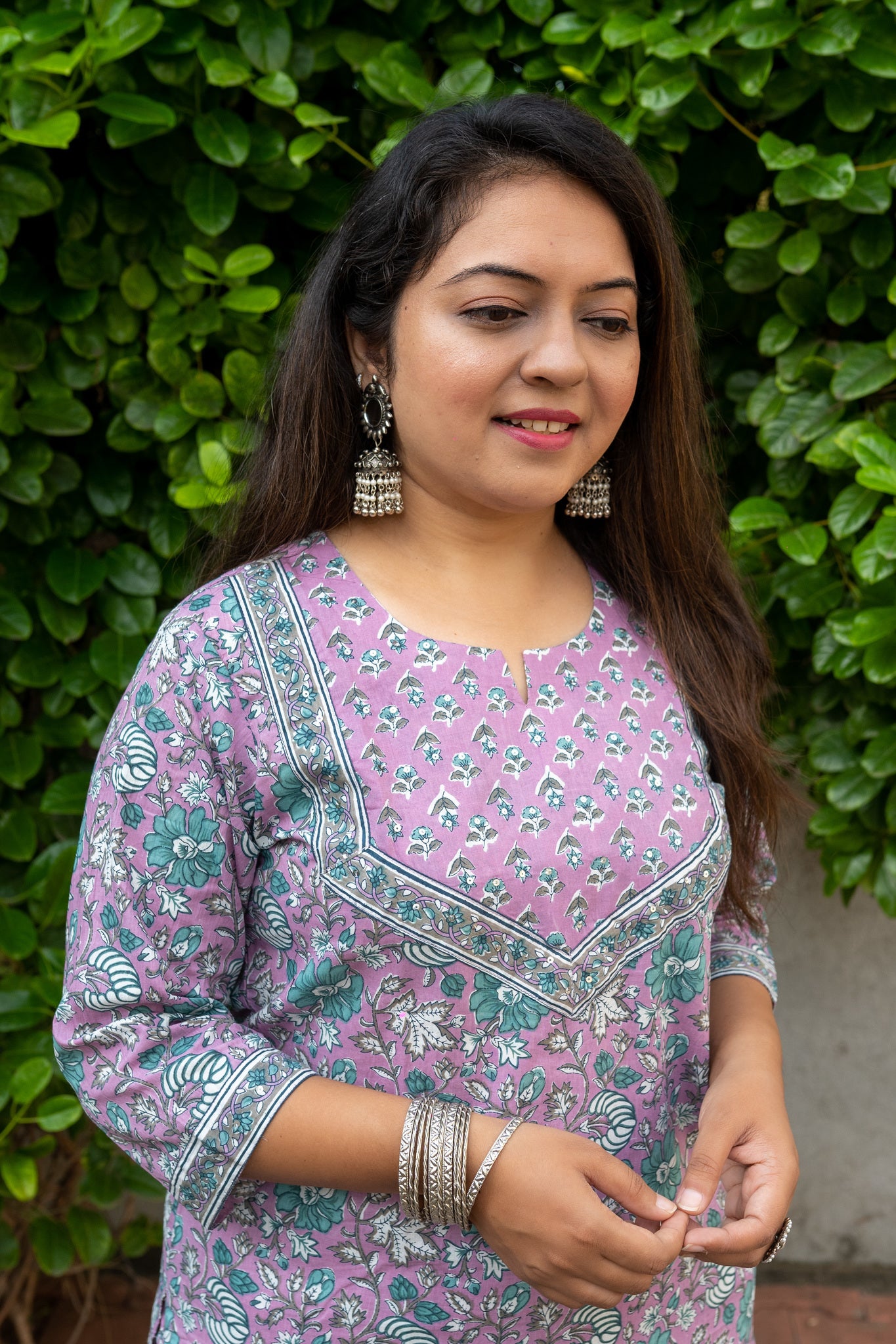 Heer Ranjha Purple Cotton Kurta and Salwar Set