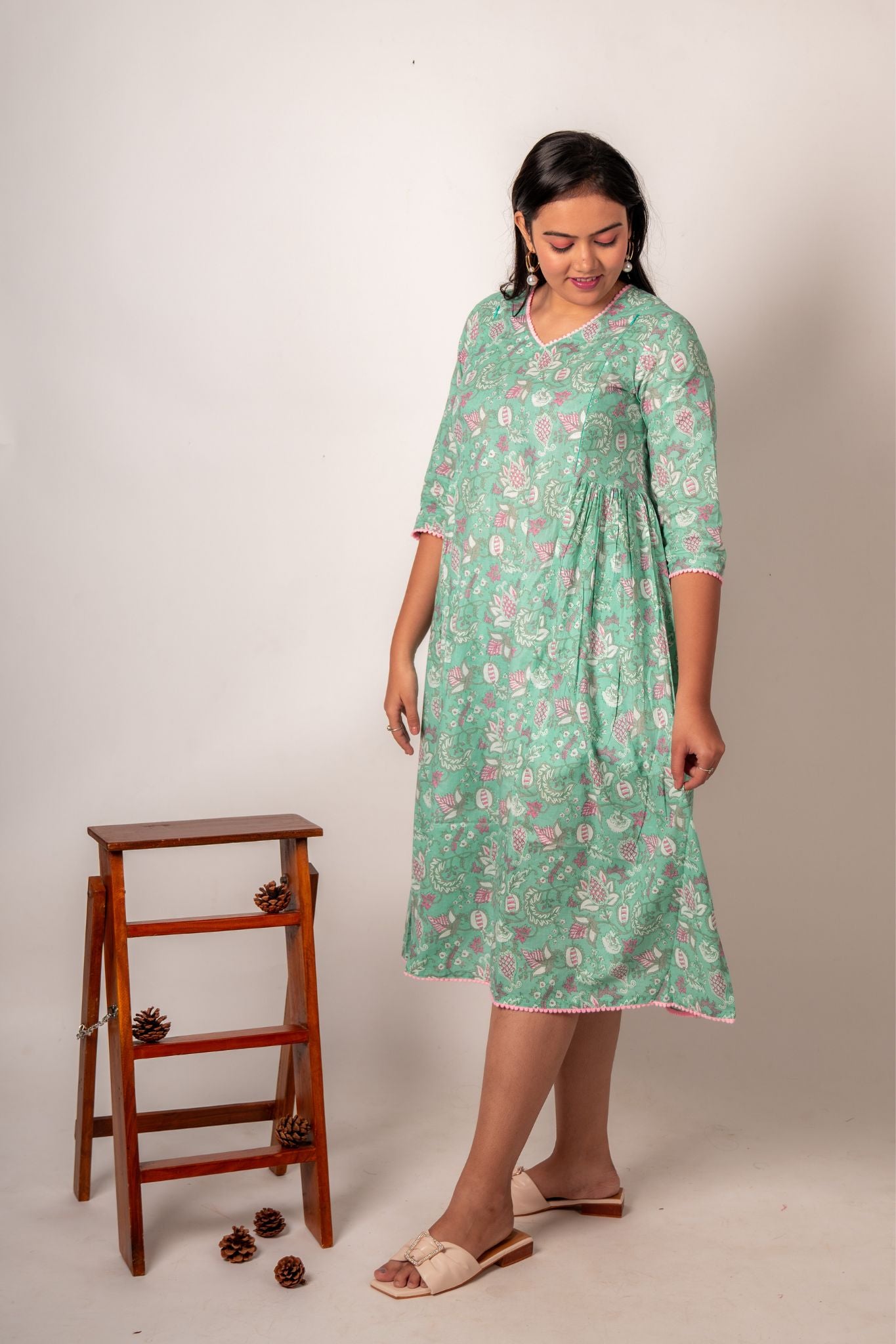 Tapasya Nursing Cotton Dress