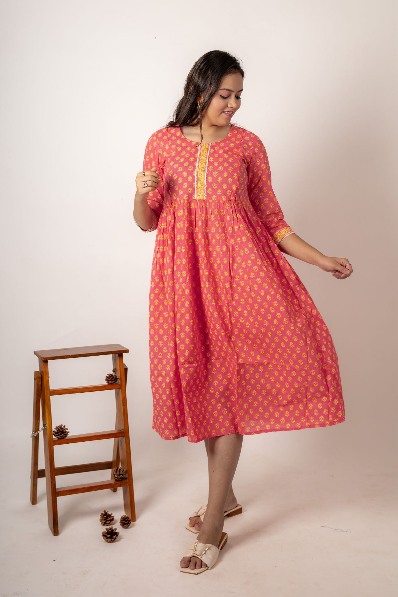 Aabha Nursing Cotton Dress