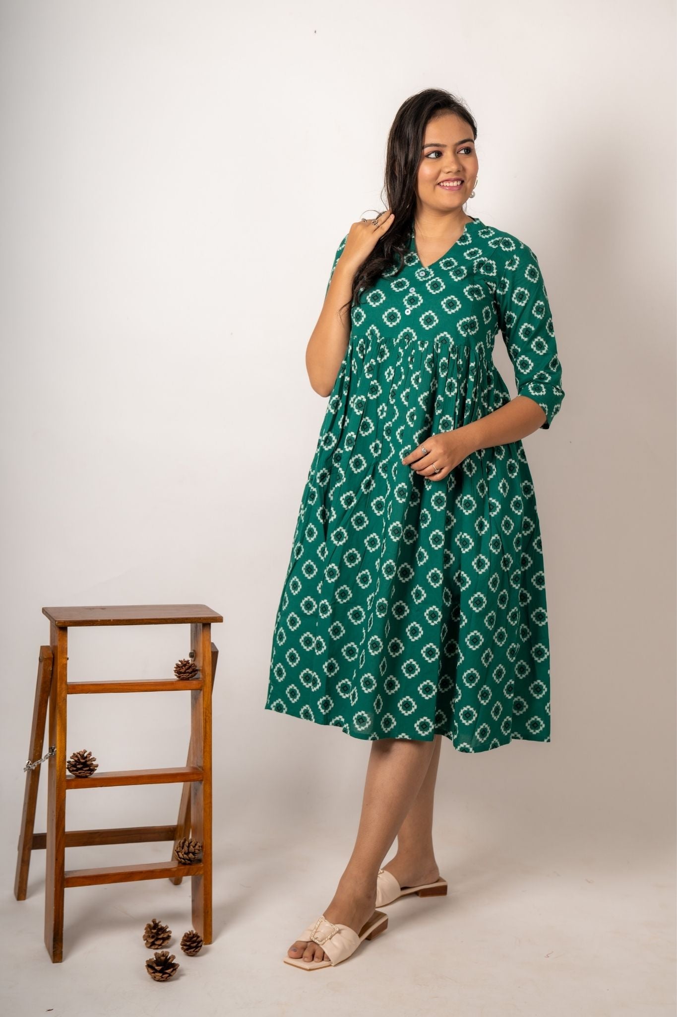 Zeenat Nursing Cotton Dress