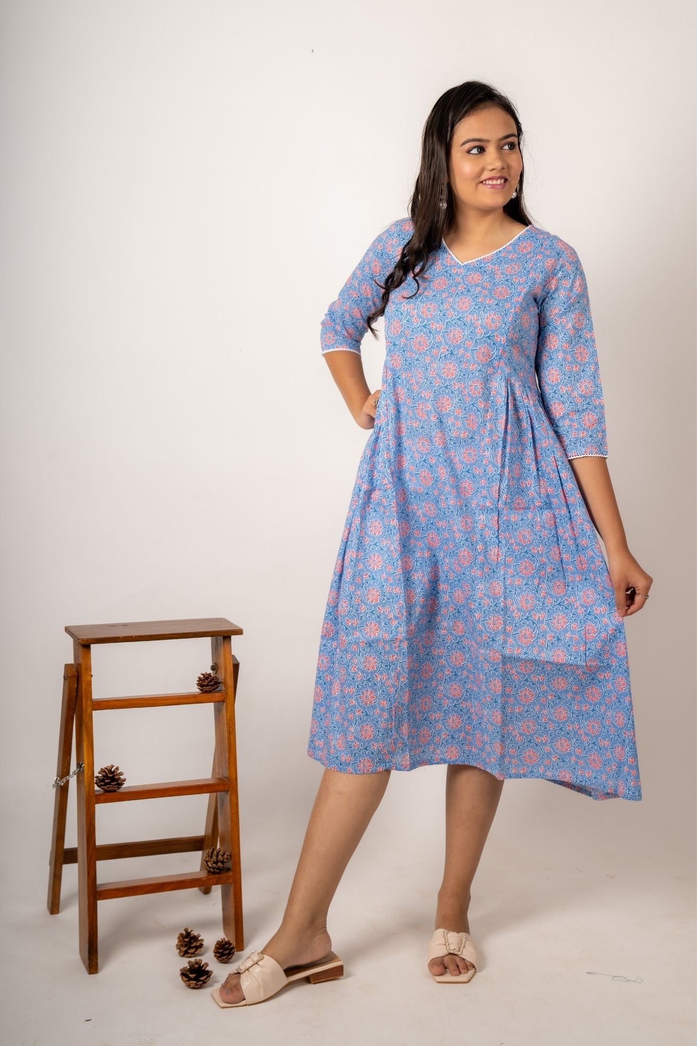 Jharna Nursing Cotton Dress