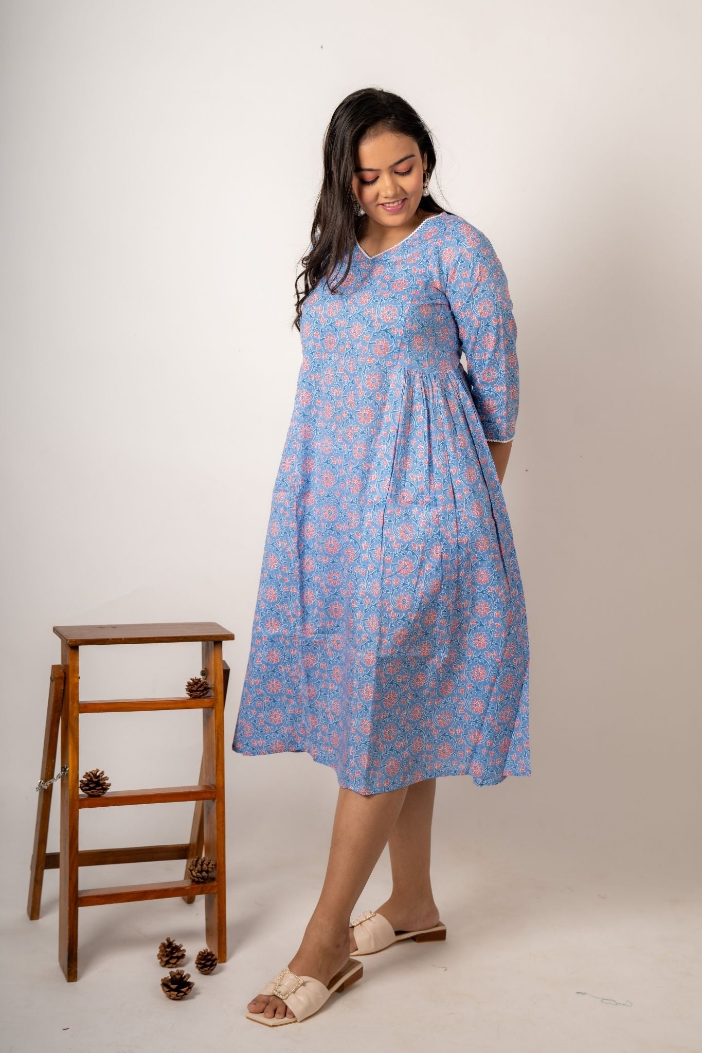 Jharna Nursing Cotton Dress