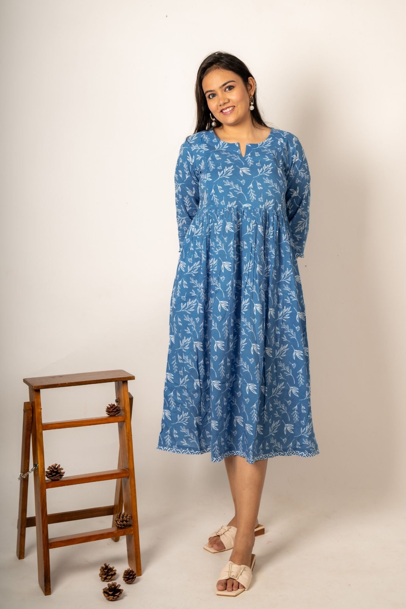 Kahani Nursing Cotton Dress