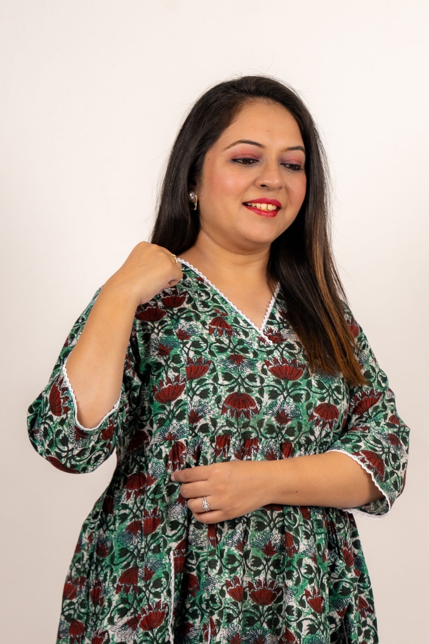 Aarya Nursing Cotton Dress