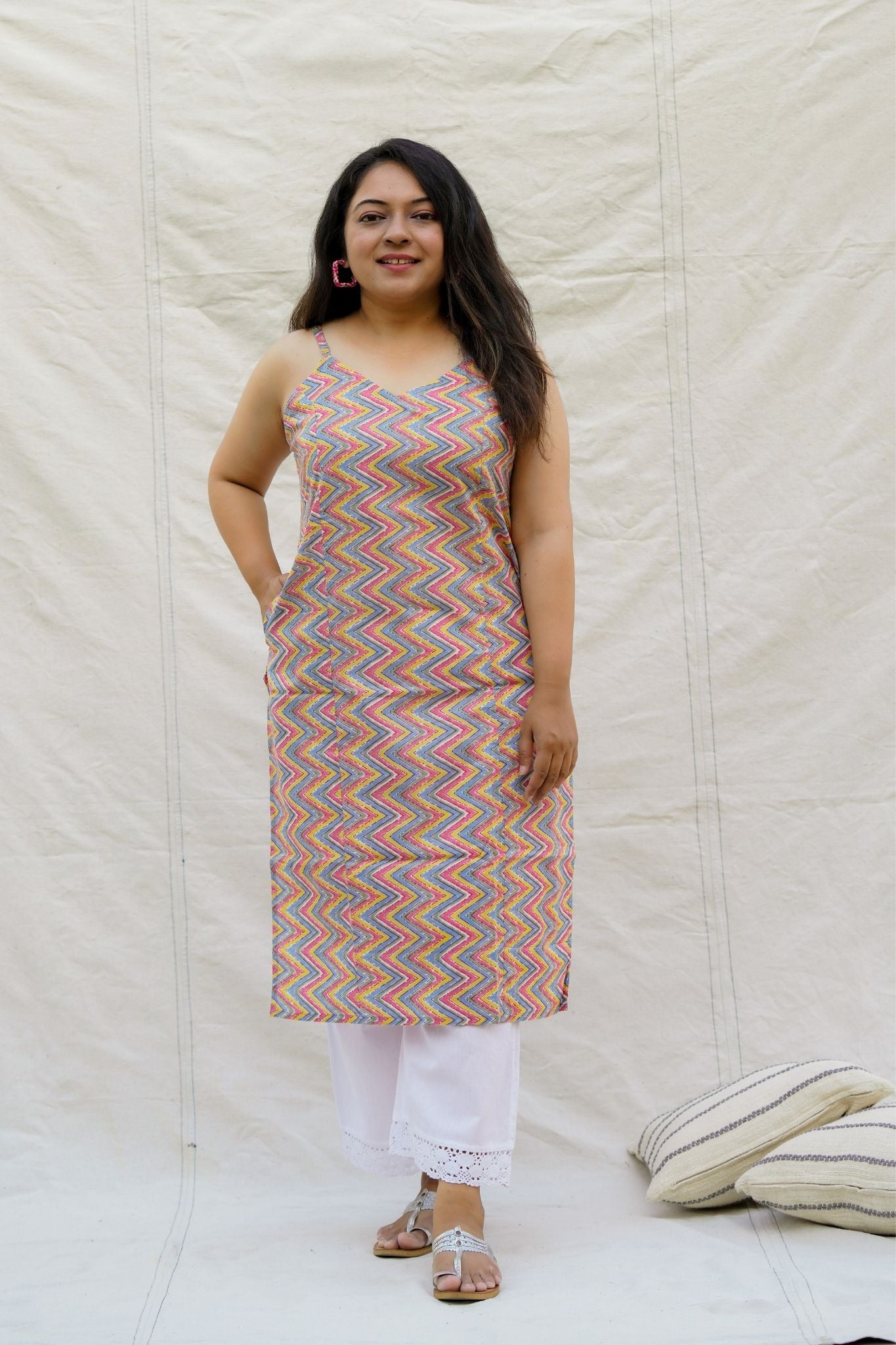 Candyland Spaghetti Cotton Kurta