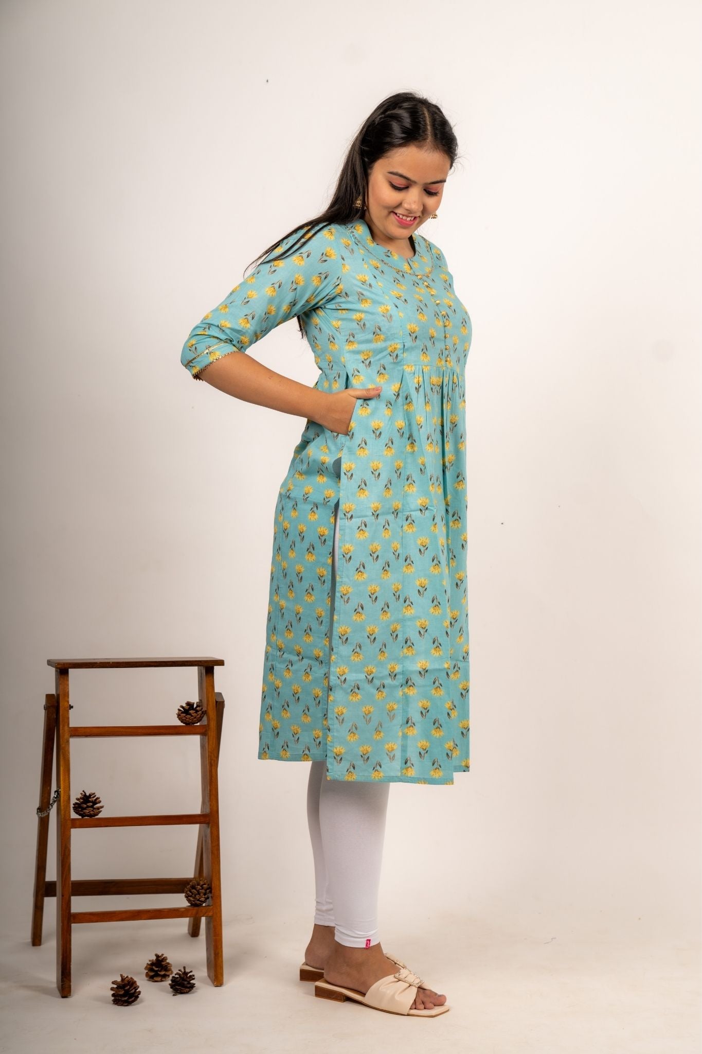 Resham Nursing Cotton Kurta