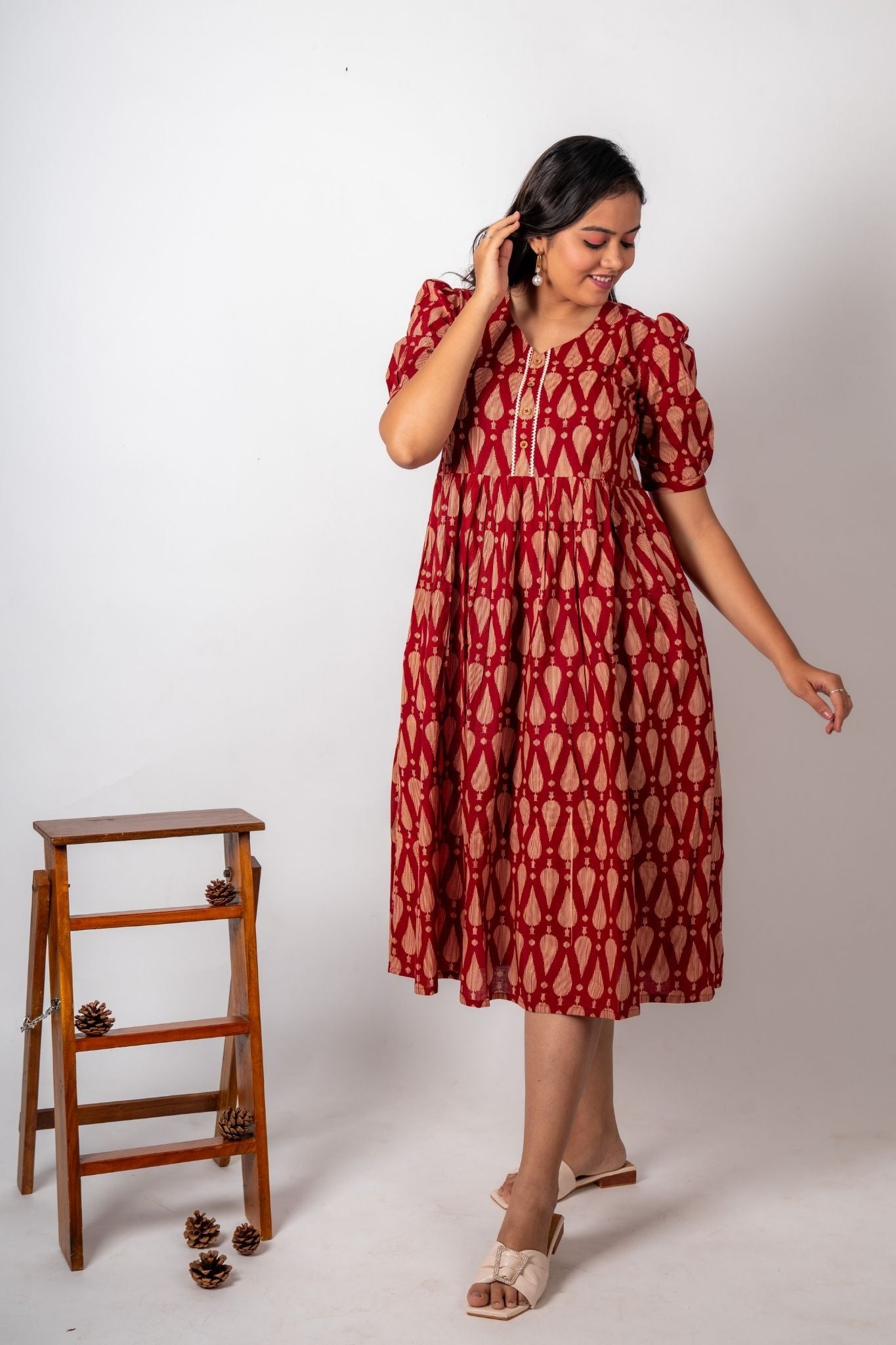 Saanvi Nursing Cotton Dress