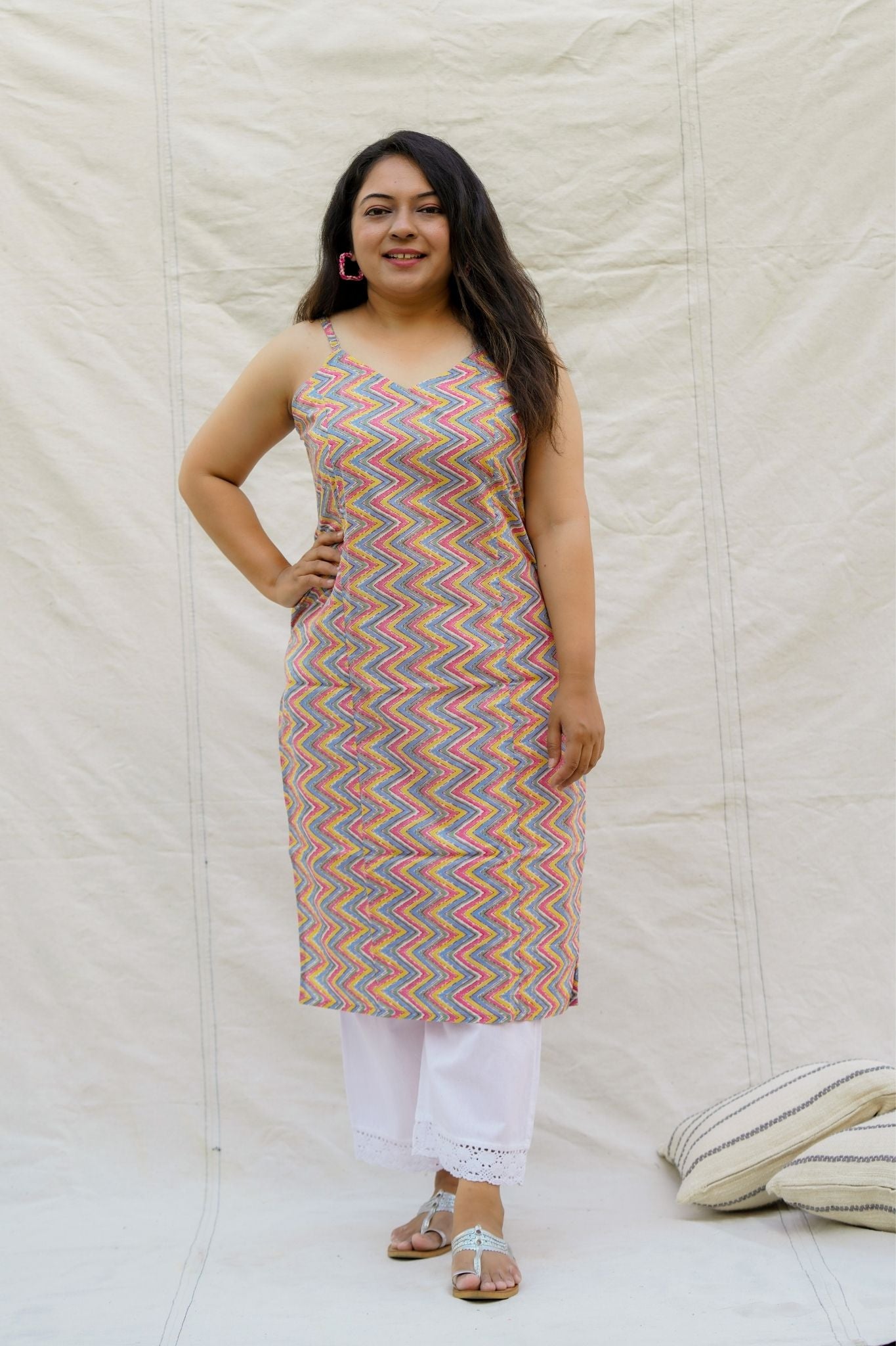 Candyland Spaghetti Cotton Kurta