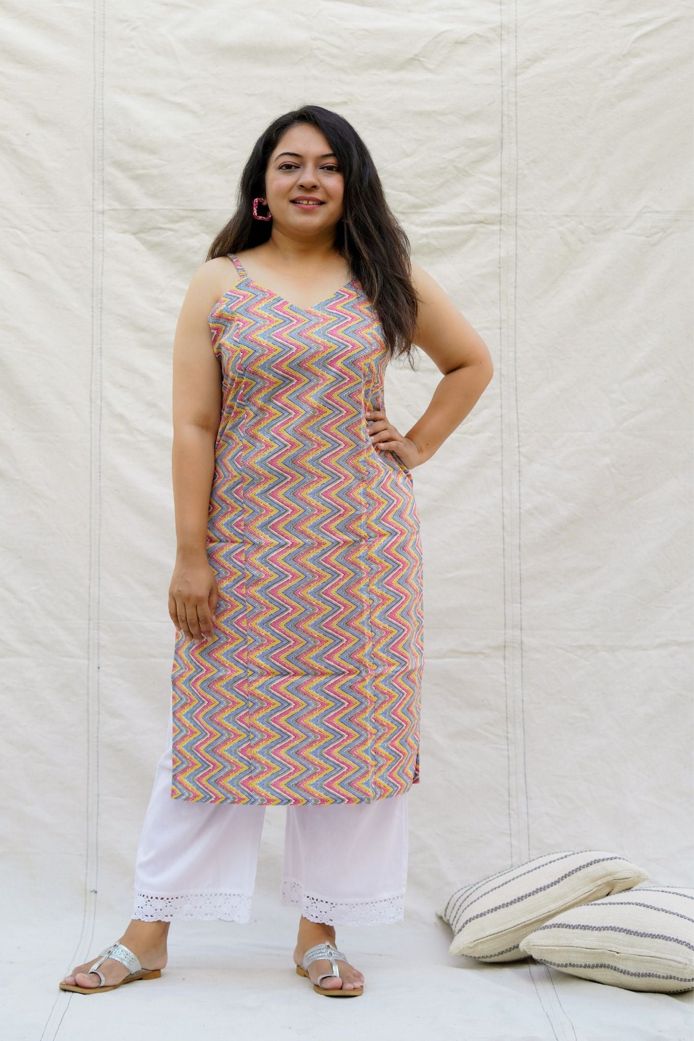 Candyland Spaghetti Cotton Kurta