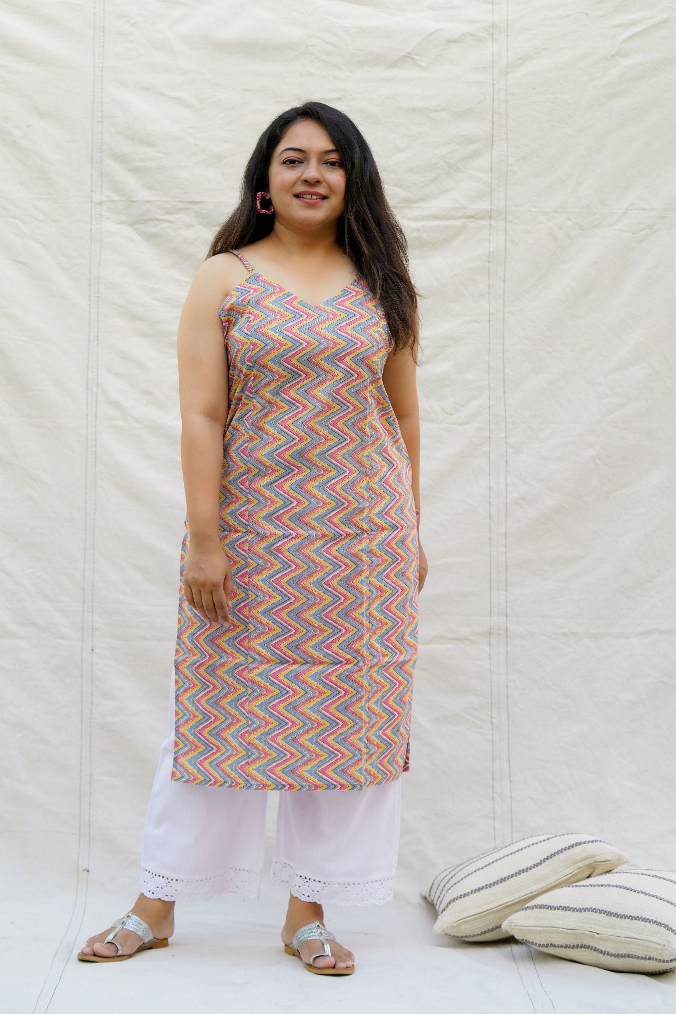 Candyland Spaghetti Cotton Kurta