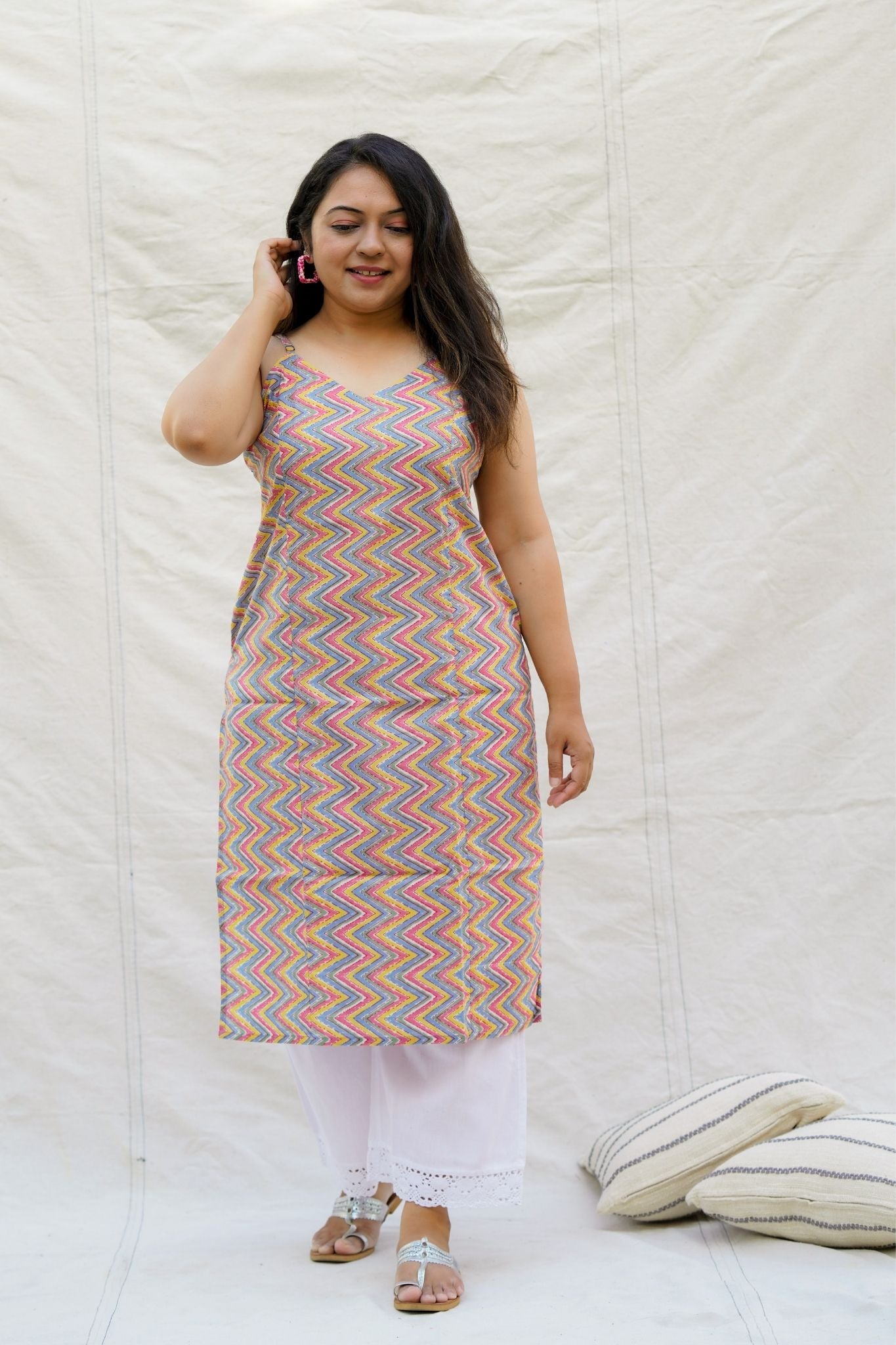 Candyland Spaghetti Cotton Kurta