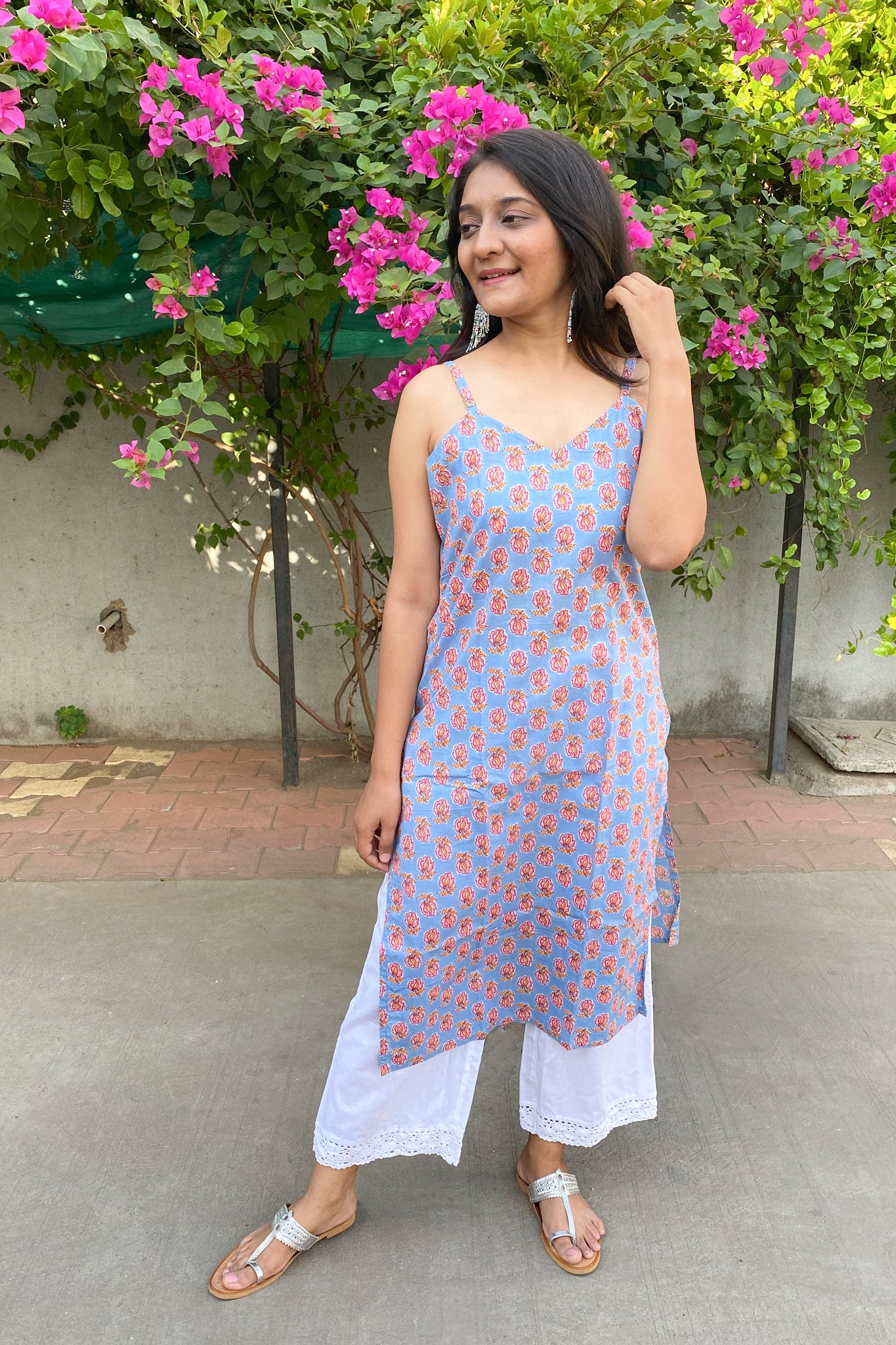 Domino Spaghetti Cotton Kurta