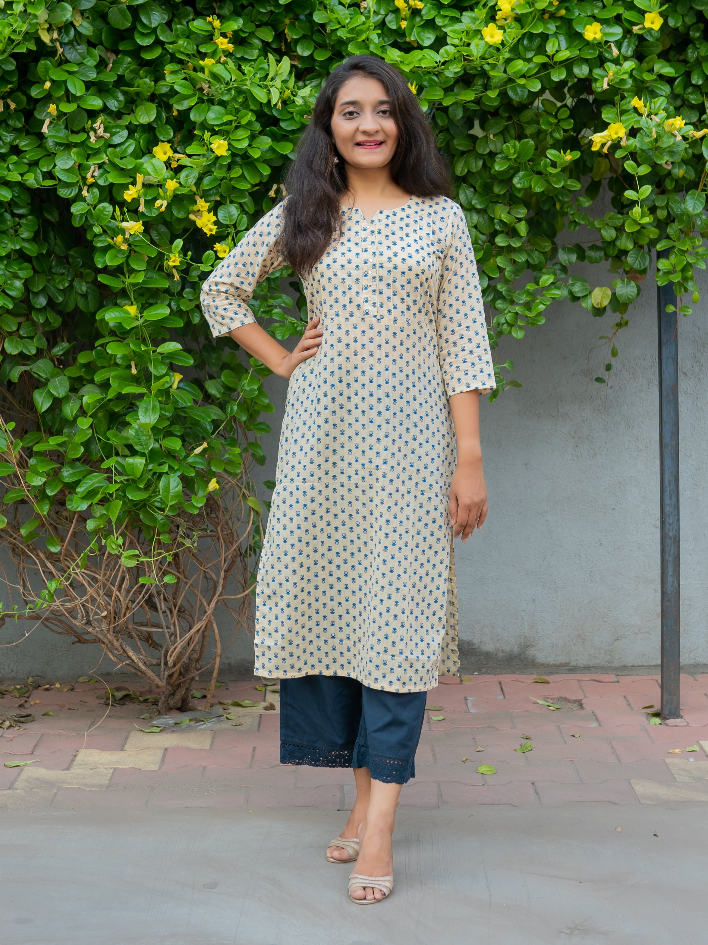 Butterscotch Cotton Kurta